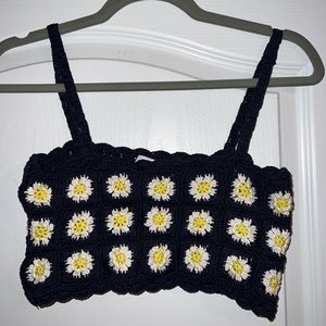 Knitted crop tank
